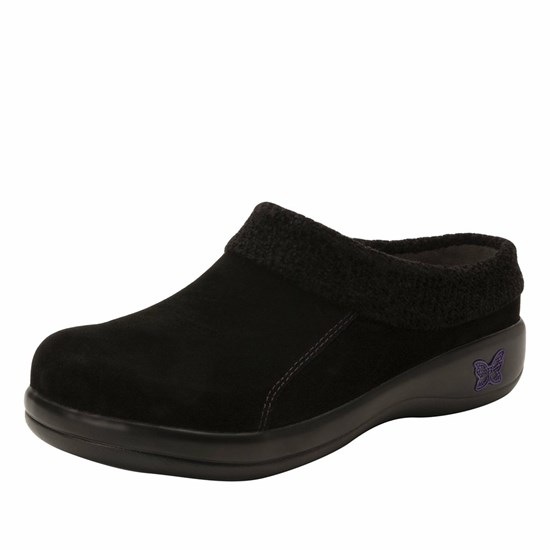 Alegria Kyah Suede Women's Nursing Shoes Black | PDQVKT513