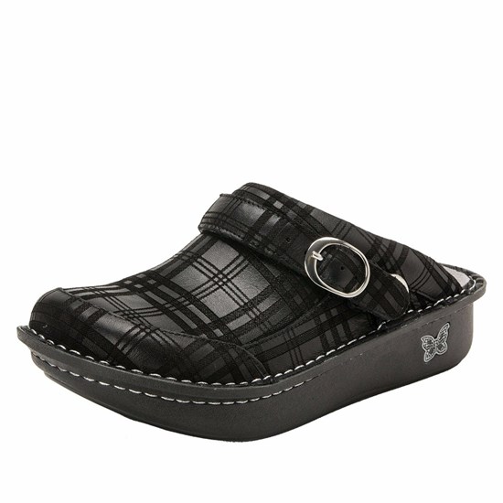 Alegria Seville Plaid To Meet You Women's Nursing Shoes Black | PQIOHE413