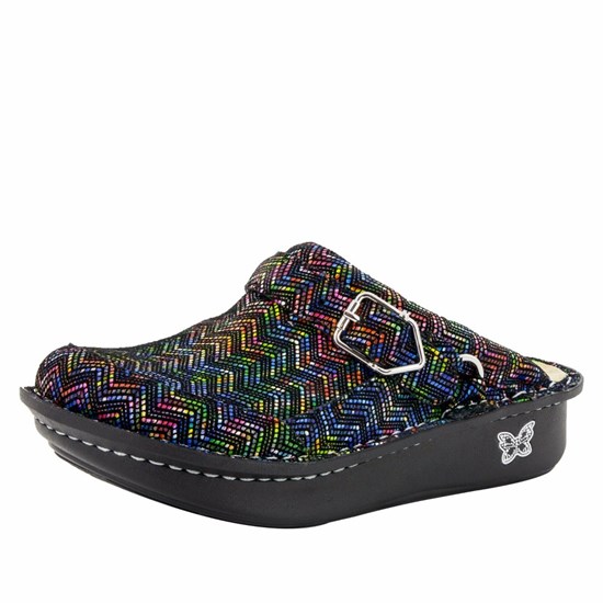 Alegria Seville Ric Rack Rainbow Women's Nursing Shoes Blue | NVPDMC294