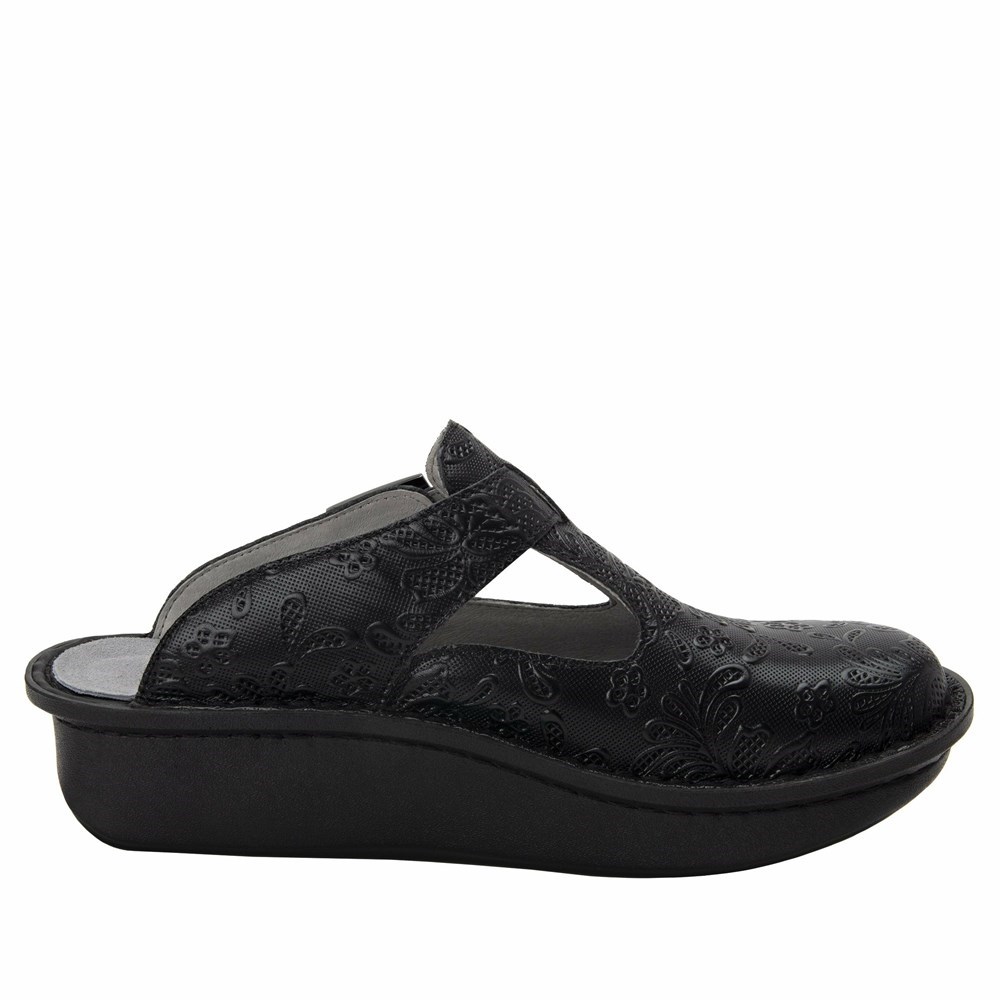 Alegria Classic Hello Doily Women's Nursing Shoes Black | ZMFUVP174