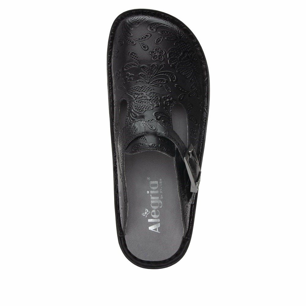 Alegria Classic Hello Doily Women's Nursing Shoes Black | ZMFUVP174