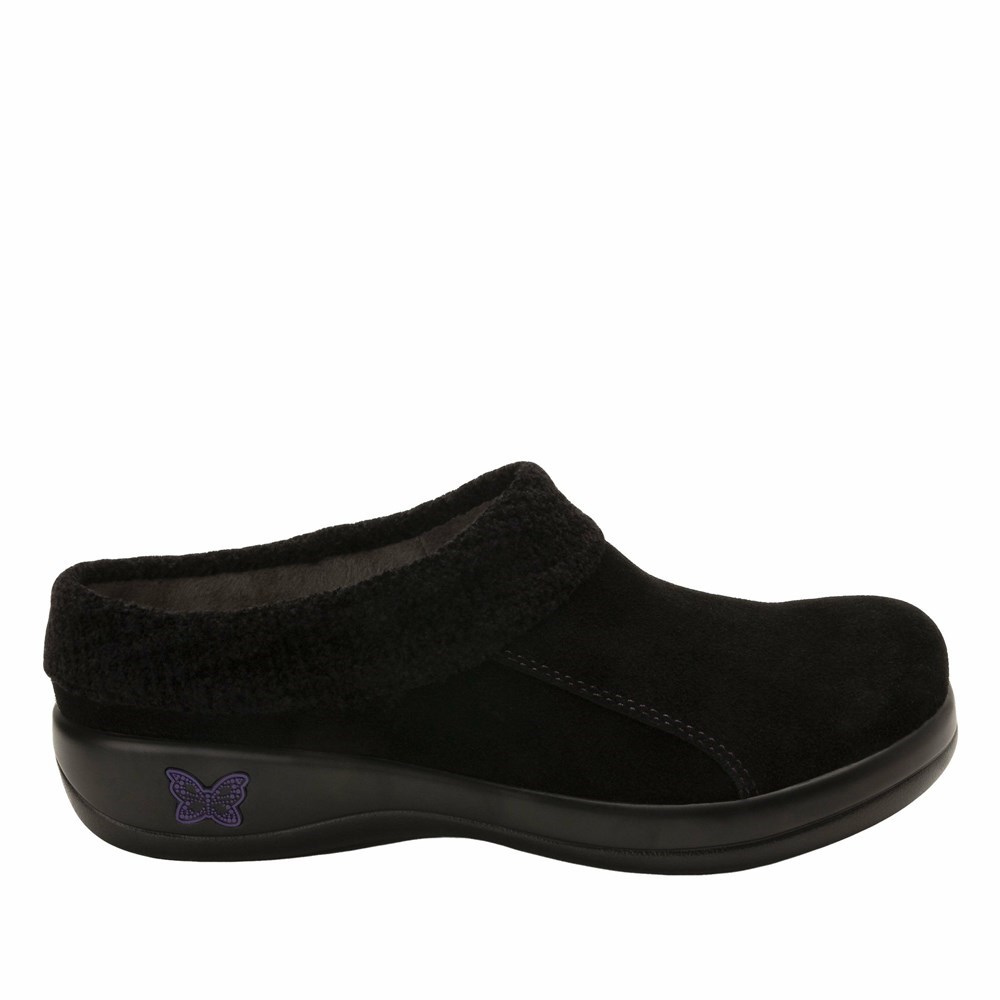 Alegria Kyah Suede Women's Nursing Shoes Black | PDQVKT513