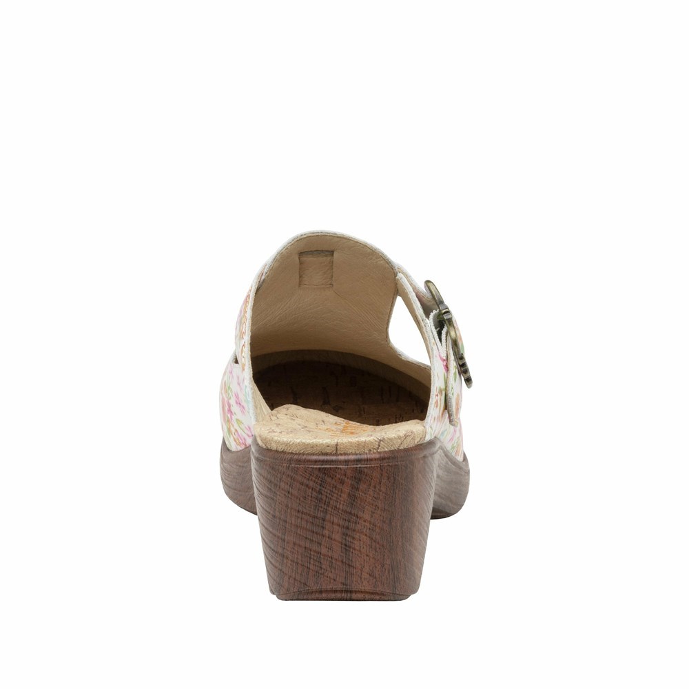 Alegria Selina Prime Time Women's Nursing Shoes Flowers | TDVQGE926