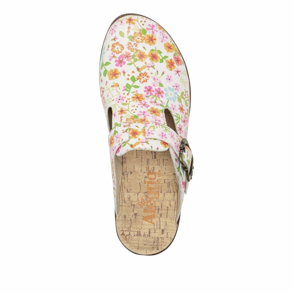 Alegria Selina Prime Time Women's Nursing Shoes Flowers | TDVQGE926