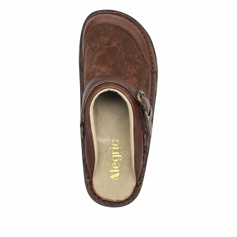 Alegria Seville Peaceful Easy Women's Nursing Shoes Brown | PHDXYZ604